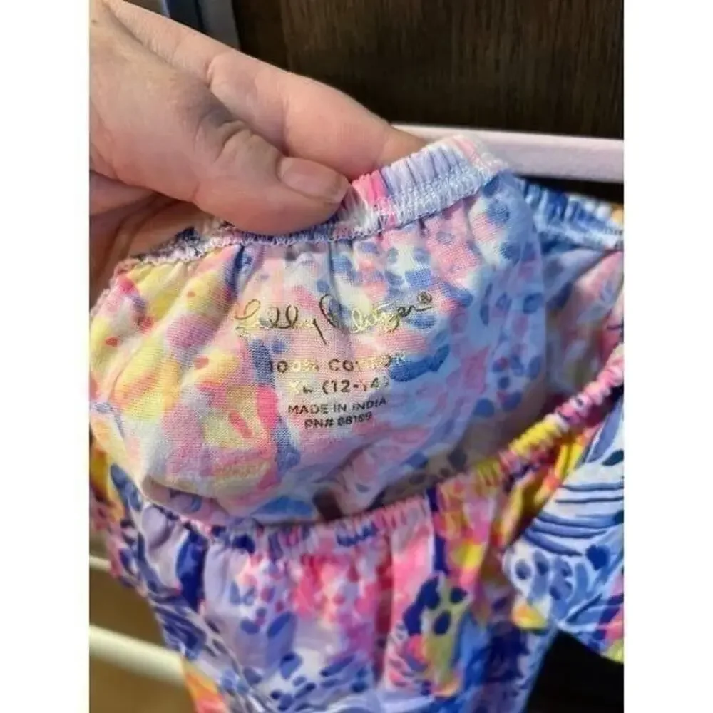 Lilly Pulitzer girl XL adjustable‎ tank top Floral